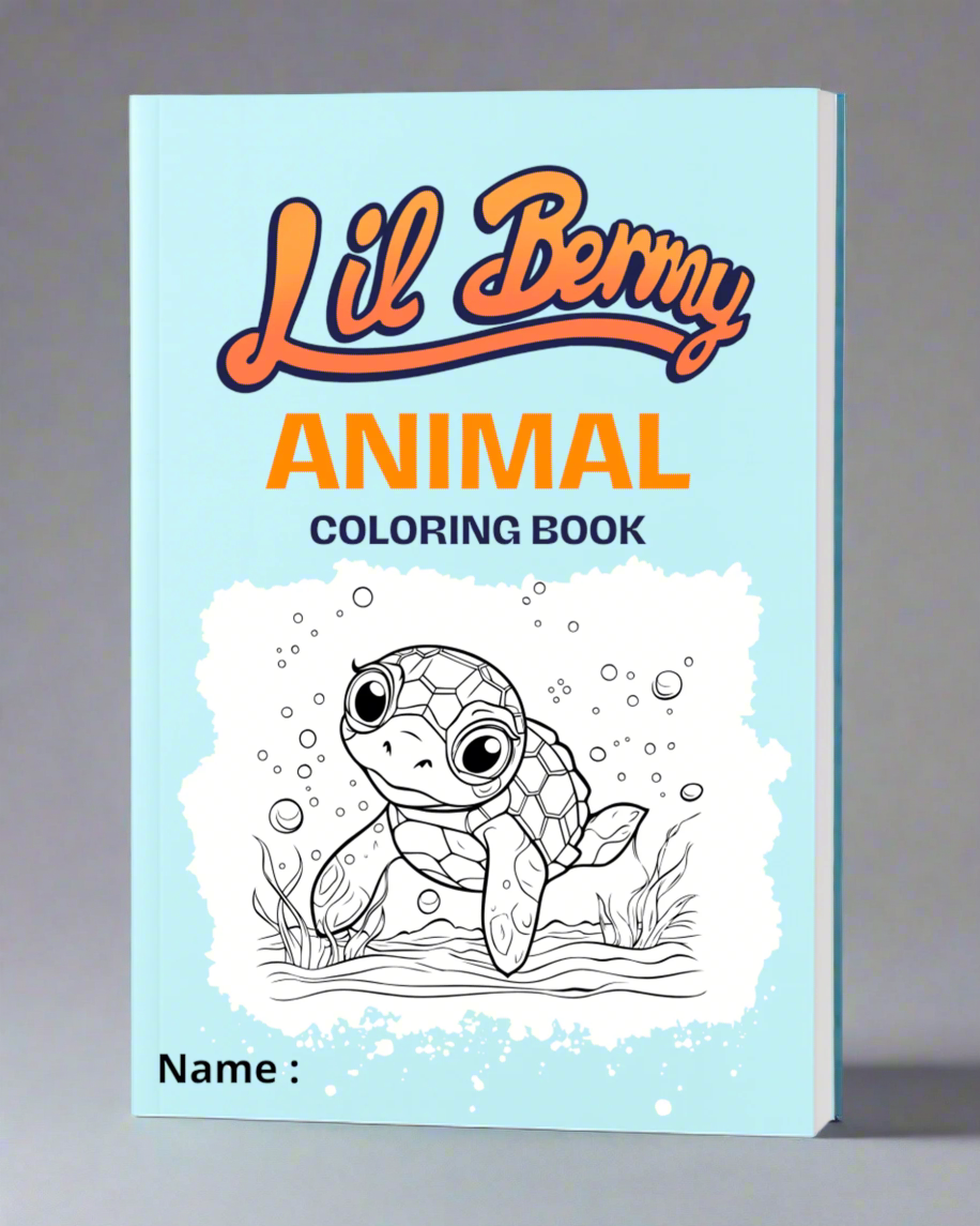 Lil Bermy Animal Coloring Book - Paperback